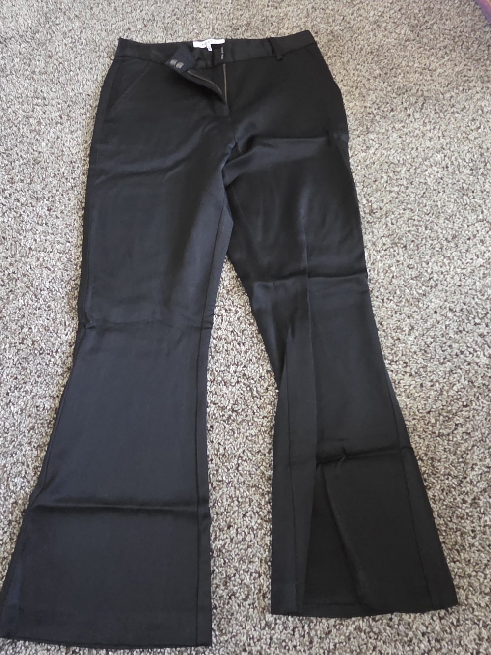 Frame Denim Black Dress Pants with Hook Closure